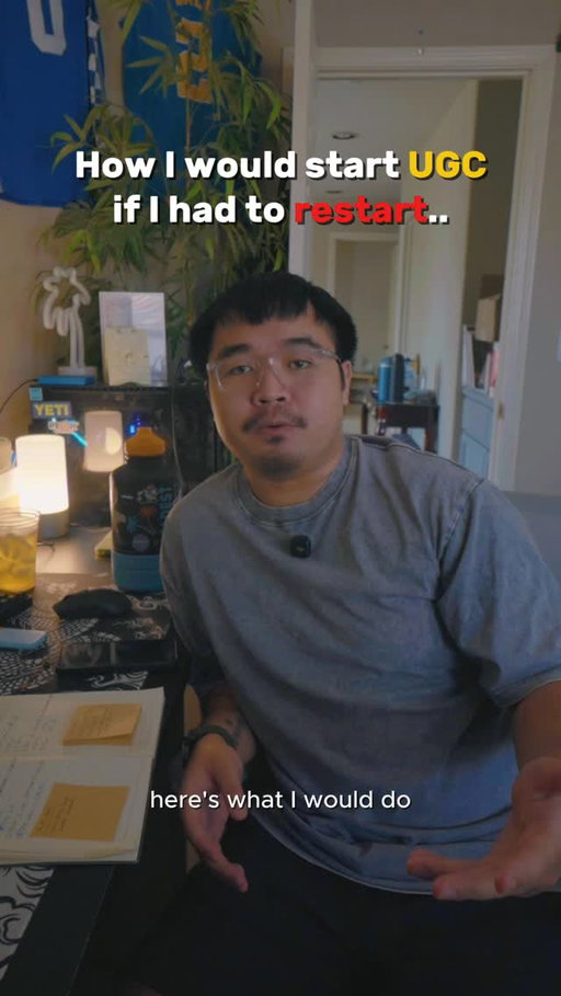 If I had to start UGC all over again, I would do this…

#maleugccreator #ugccreator #ugc #ugccommunity #techugc