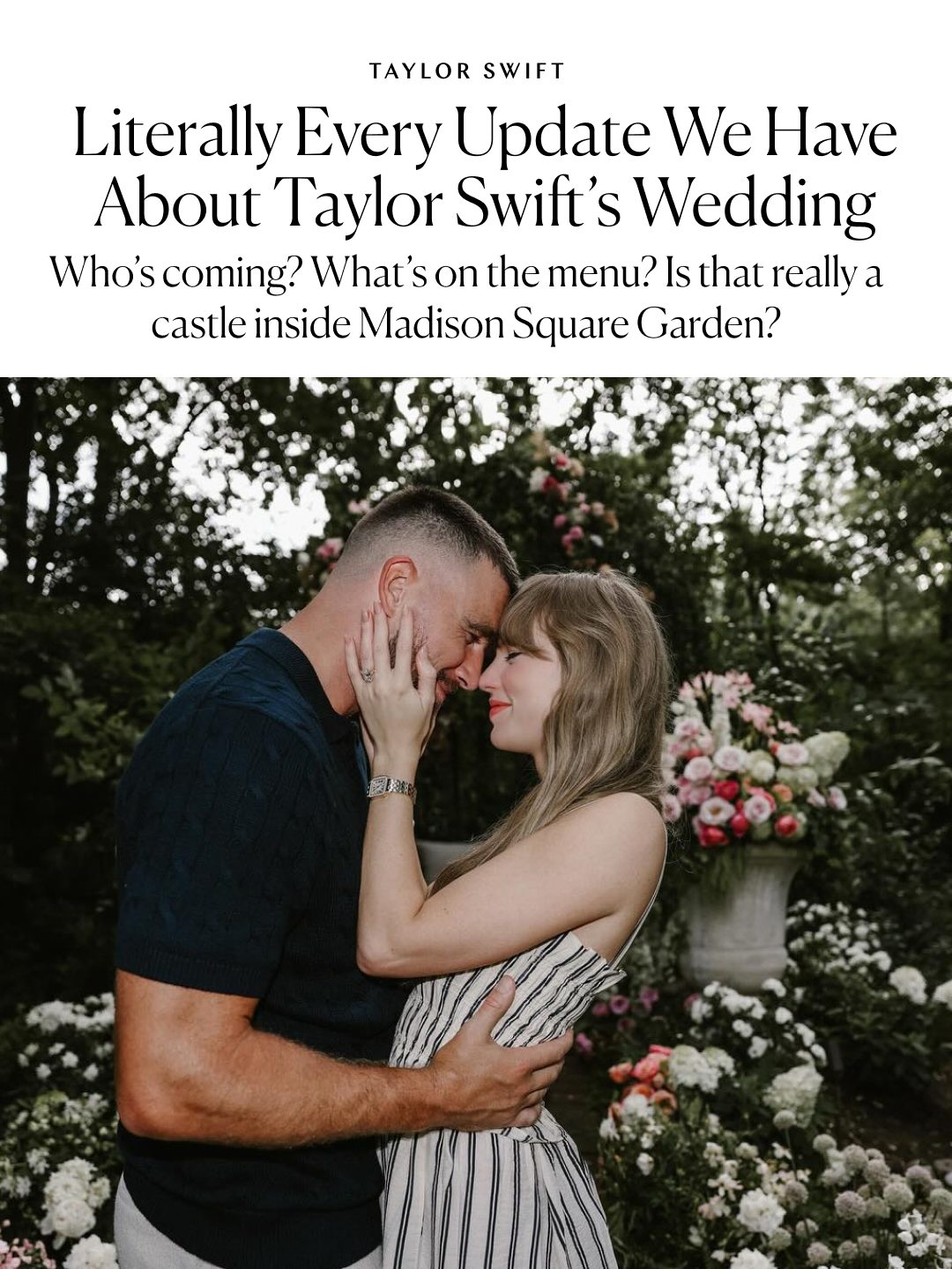 Despite all the people who said (and continue to say) that Taylor Swift would never get married at Madison Square Garden, it sureeee seems like Taylor Swift is getting married at Madison Square Garden. In fact, it seems like it will be happening tomorrow. 💒 👰‍♀️

So how does that work logistically? What does it cost? Who’s going, and, more importantly, who isn’t? Swipe to find out exactly how Tay's wedding weekend is shaping up, and head to the link in bio for our comprehensive breakdown.

Photos: Getty Images, Instagram 
#TaylorSwift #TravisKelce #MadisonSquareGarden
