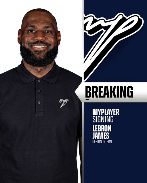 NEW SIGNING!

Per MyPlayer CEO Will Collins (@willcollins_22 ), we have signed former NBA star LeBron James (@kingjames ) to @myplayerathlete @myplayersports as he will serve as a Design Intern for the summer semester!

Please feel free to welcome LeBron in the comments as he will start creating athlete collections today!