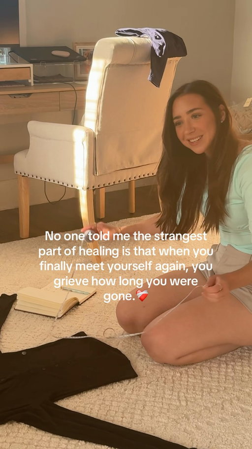 Grieving the time I lost, yet in awe of the present moment. ❤️‍🩹 #explore #explorepage #healing #selfconnection