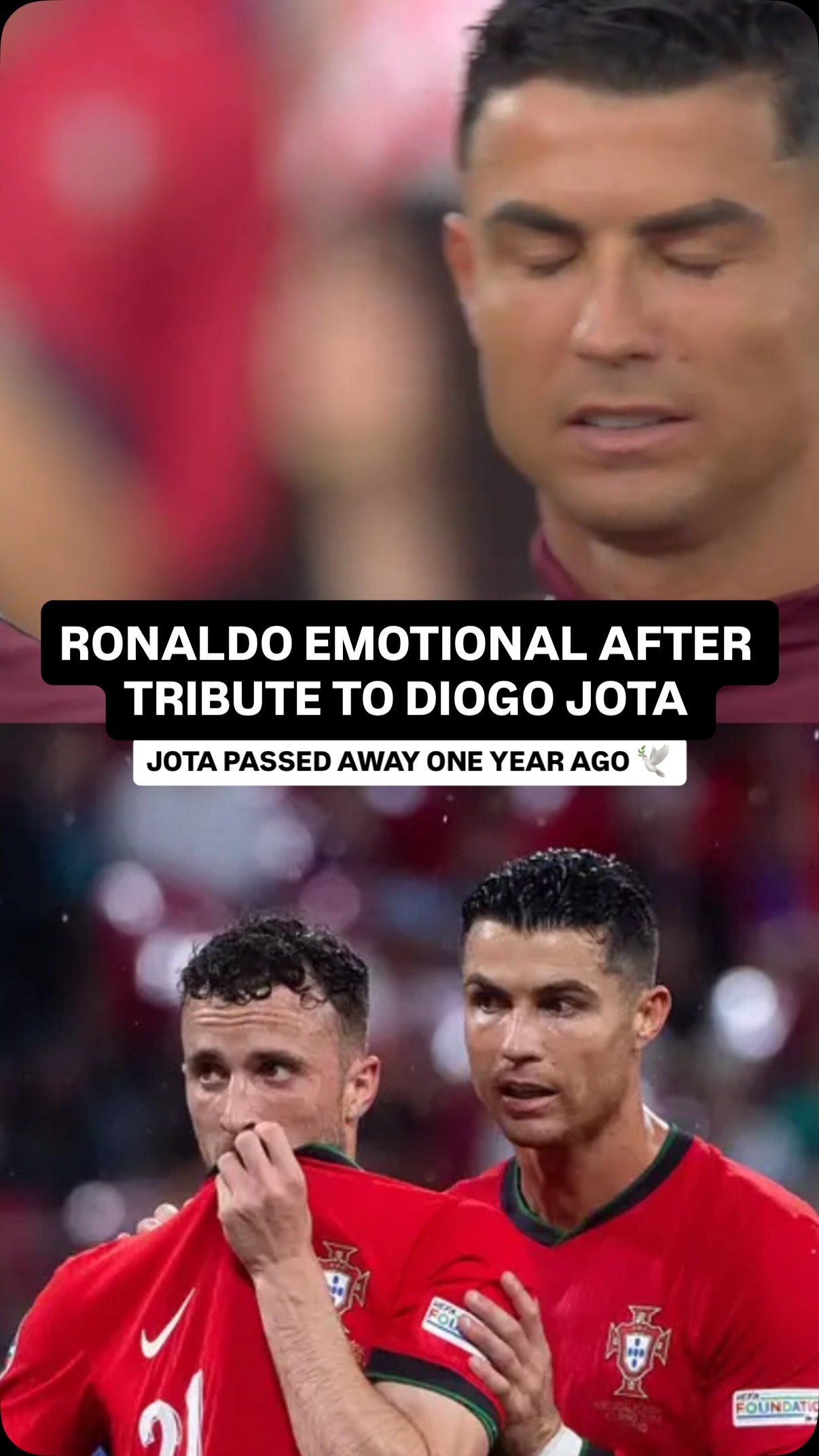 Cristiano Ronaldo and the Portugal squad took the pitch against Croatia wearing special commemorative wristbands to honor the memory of Diogo Jota on the one-year anniversary of his tragic passing. A deeply respected teammate and friend, Jota’s dream and spirit continue to drive the team forward on the World Cup stage as they move on to the round of 16