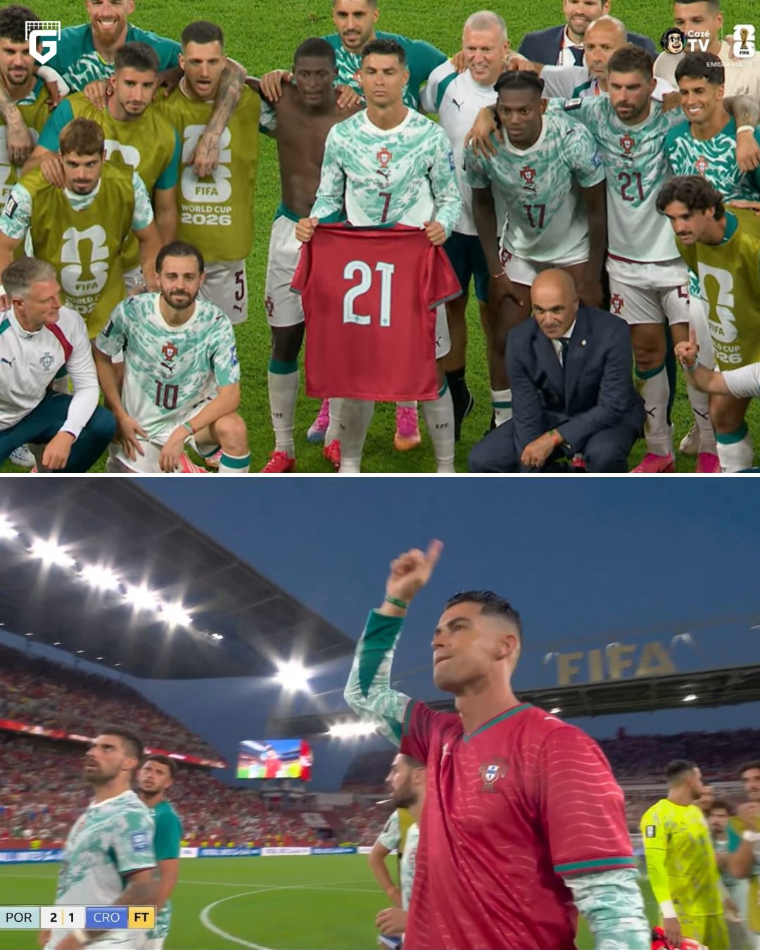 Portugal posed with Diogo Jota’s 21 shirt in memory of his 1 year anniversary since passing away 🕊

That win was a beautiful tribute ❤️‍🩹