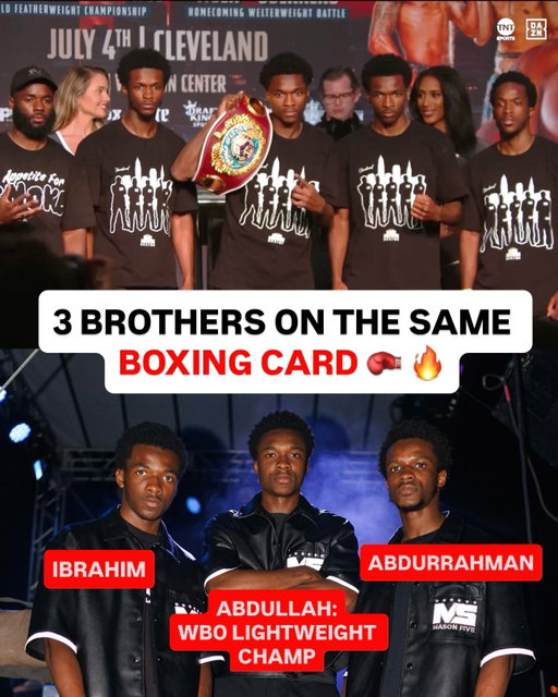 Straight out of a movie. Abdullah, Ibrahim & Abdurrahman Mason return home to Cleveland on July 4th for “The Fight” 😤