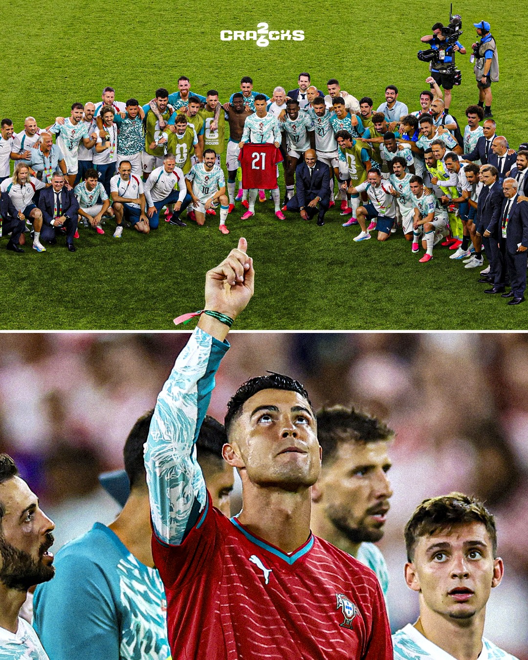 🥹 CRISTIANO RECORDÓ A DIOGO JOTA

🇵🇹 Portugal avanzó, pero Cristiano Ronaldo tuvo un gesto muy especial tras el partido.

🙏 CR7 apareció con una camiseta con el número 21 en memoria de Diogo Jota.

💔 Su excompañero falleció hace justo un año en un accidente de tráfico.