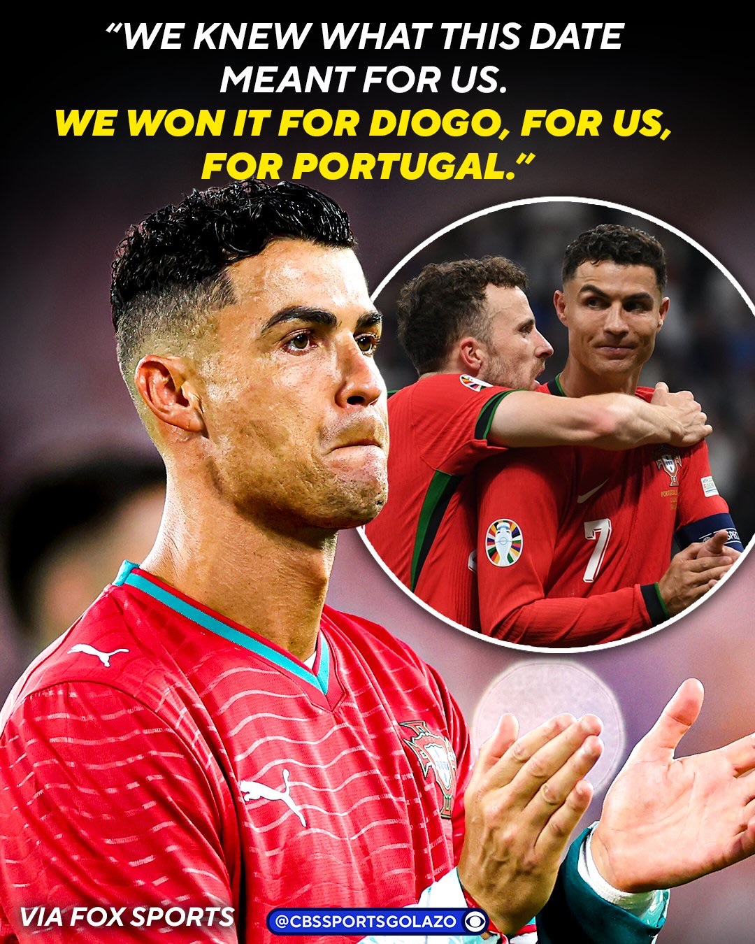 Cristiano Ronaldo and Portugal will always remember Diogo Jota ❤️
