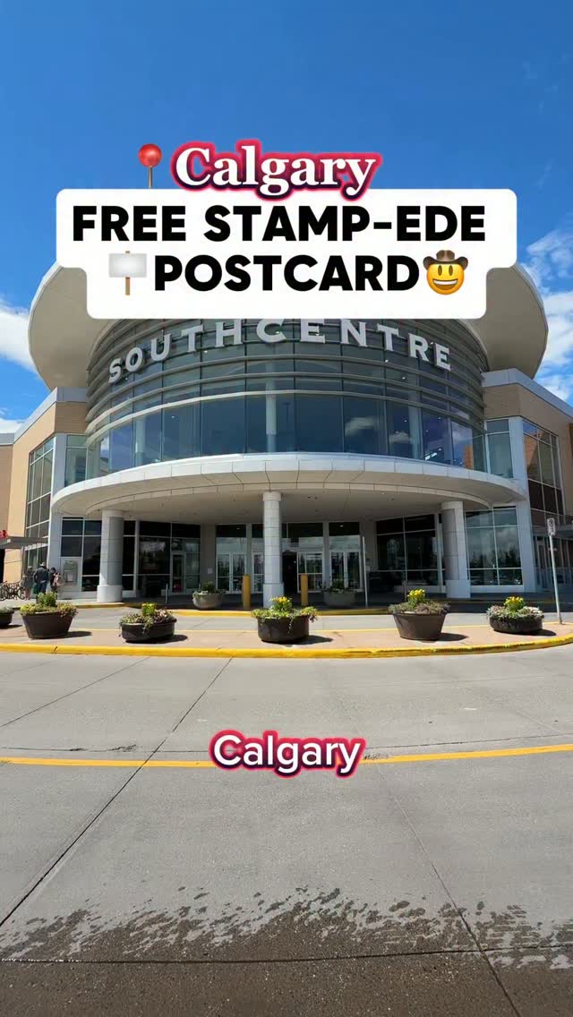 🎉 There’s a new Stampede activity at @southcentremall

From July 1–12, you can build your own Stampede Postcard, creating a fun keepsake to take home. 💛

Pick up a blank Stamp-ede Postcard at Guest Services and visit five locations throughout the Southcentre Mall to add a stamp to your post card to create a full picture. 🖼️

Stamp Locations: (best if done in this order)

📍#1 Guest Services – Yellow

📍#2 Below the Belt – @belowthebeltstores Teal 

📍#3 Alberta Boot @albertabootco – Red

📍#4 Sukoshi @sukoshimart – Green

📍#5 Centre Court – Black

Happy collecting cowfolk! 🤠

Sarah, Calgary Explorer

P.S. It’s completely free!