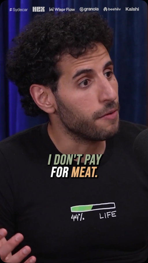 Why Nas Daily Doesn’t Pay For Meat! 🤯

Comment WATCH to get links to the full convo!