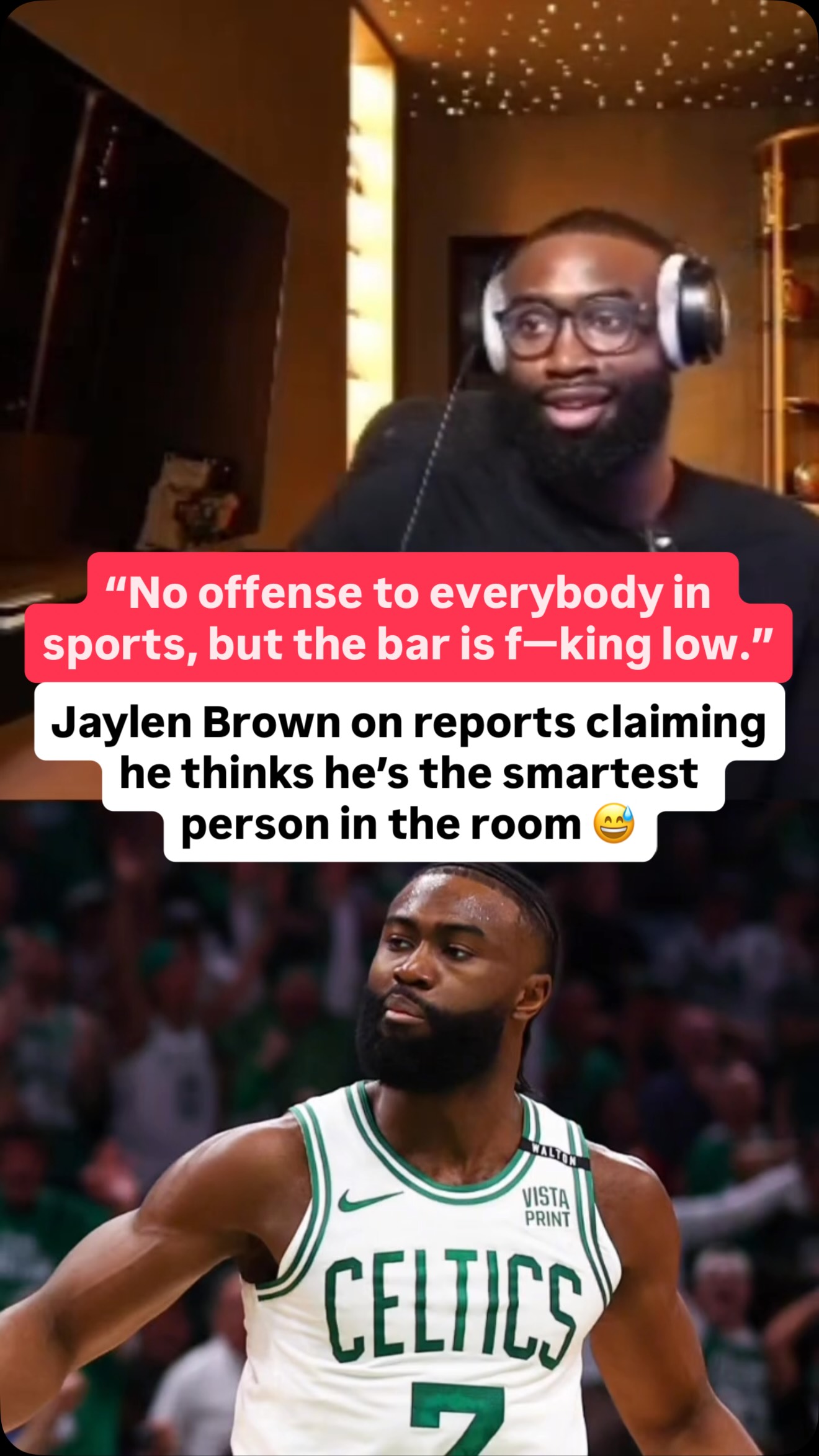 Jaylen Brown keeping it real 👀

(via Jaylen Brown/Twitch) #jaylenbrown #celtics #sixers #basketball #nba