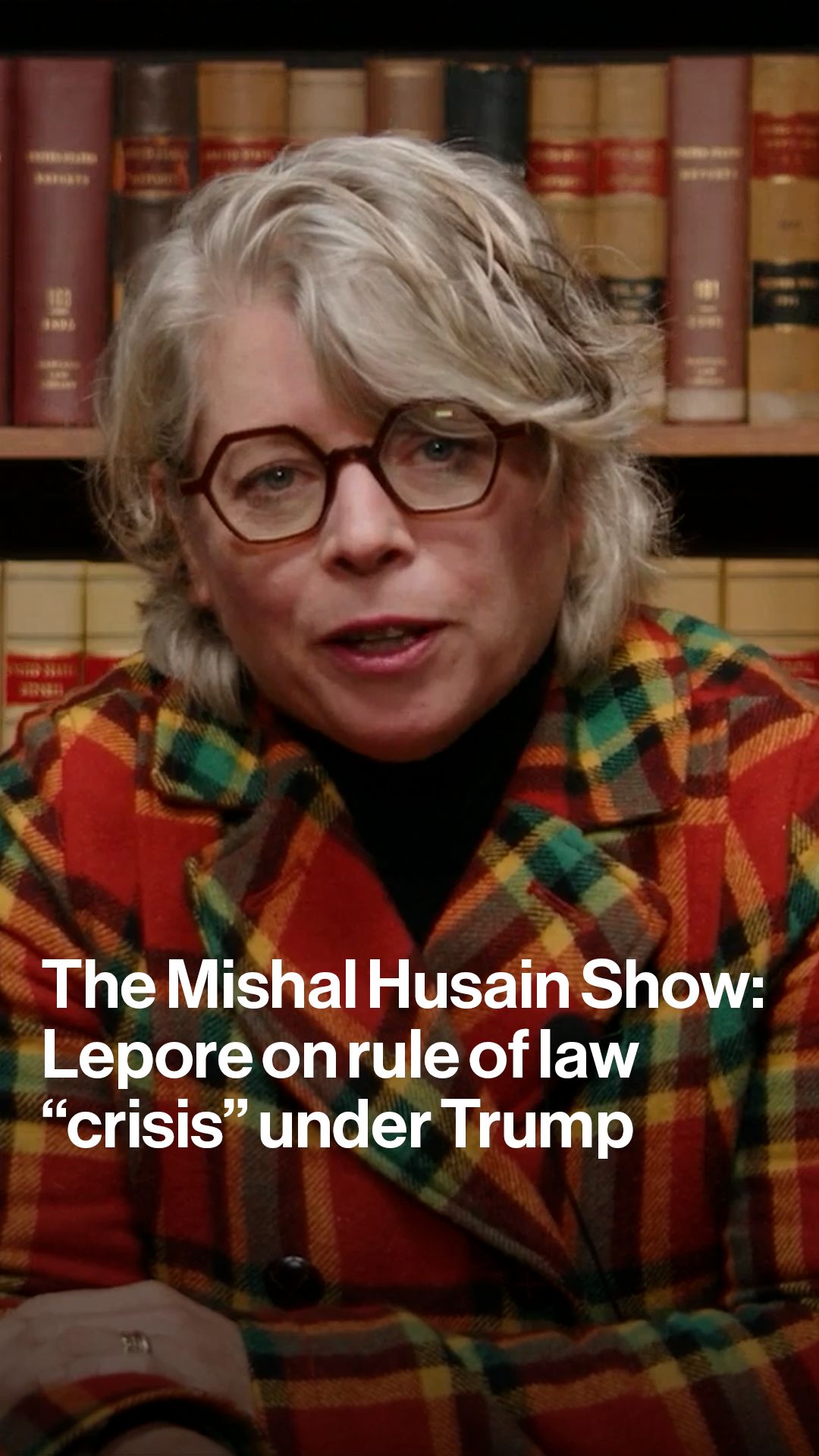 "We are in freefall off a cliff."

Pulitzer Prize-winning historian Jill Lepore tells @mishalhusain the rule of law is "in crisis" under Donald Trump.

Listen at the link in bio or watch The Mishal Husain Show at bloomberg.com/videos