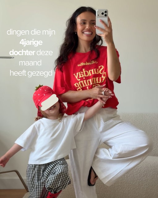 Ik kan niet kiezen welke ik het grappigst en liefst vind. Mijn meisje, hou zo van haar. Ik vind 4 jaar zo een leuke leeftijd, ze is zo wijs en deelt alles zo puur!!! 

 PS: imagine being 4 years old terwijl je je eerste nummer released??? Ja dit is Mia die je hoort 😭💘