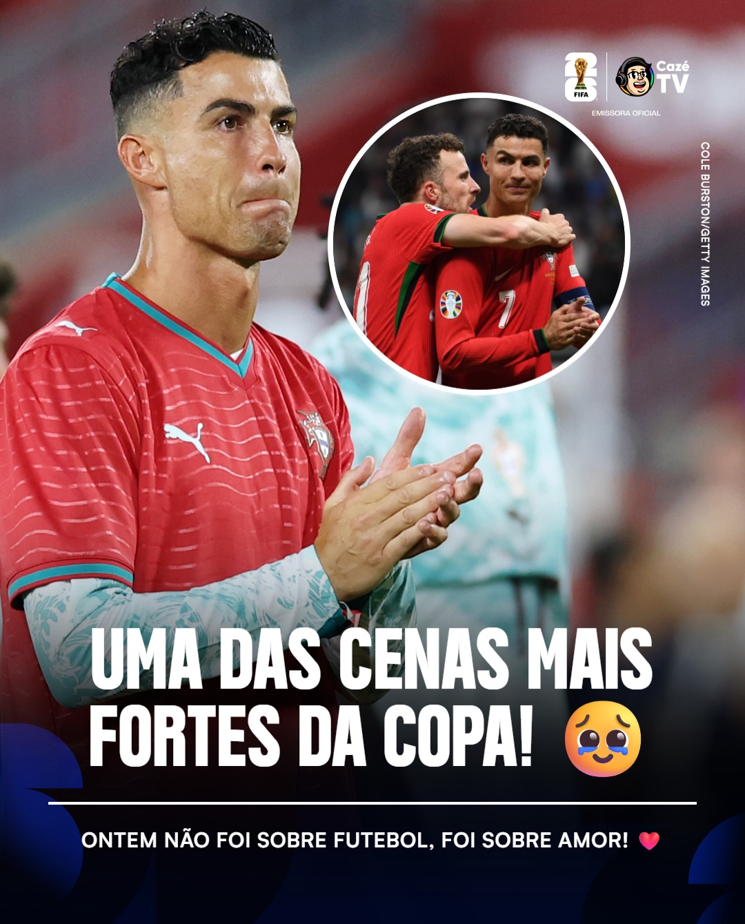 O apito final de Portugal x Croácia não foi sobre a classificação. Não foi sobre futebol, competitividade ou rivalidade. Foi sobre amor, laços, saudade e reconhecimento. Pra sempre Diogo Jota. ❤️

🚨 𝐒𝐄 𝐓𝐄𝐌 𝐂𝐎𝐏𝐀, 𝐄𝐒𝐐𝐔𝐄𝐂𝐄! É NA CAZÉTV! 😮‍💨

#CopaNaCazéTV #CoberturaCazéTV #cztv08