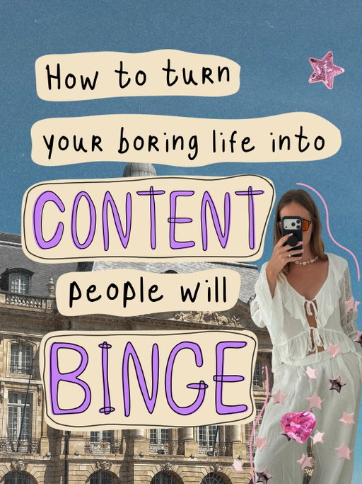 the people you binge aren’t living wilder lives than you.

they’ve just figured out how to make the small, normal, slightly unhinged moments feel like something :) 

it’s a skill and it’s learnable

comment “COCO” and i’ll send you 40 storytelling hooks to get started x