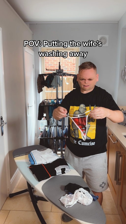 POV everytime i try put my wifes washing away #comedy #mariage #couples