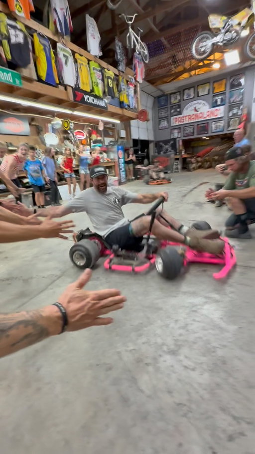 Sliding into 4th of July weekend at Pastranaland! @travispastrana @_ddsquad #driftkart #4thofjuly