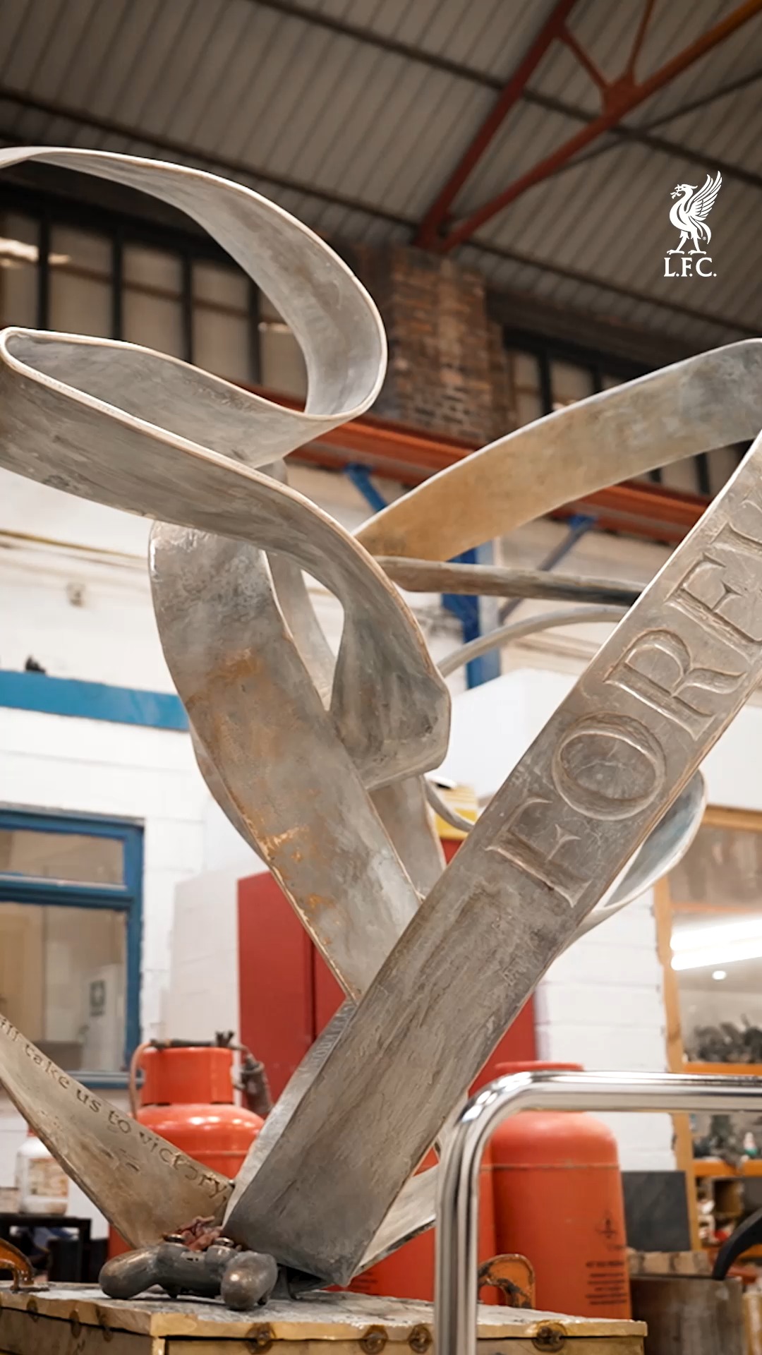 "Using the actual physical memorials within the form is very important to me." 

Emma Rodgers, the sculptor of the new permanent memorial at Anfield in tribute to Diogo Jota and his brother André Silva explains the creation.