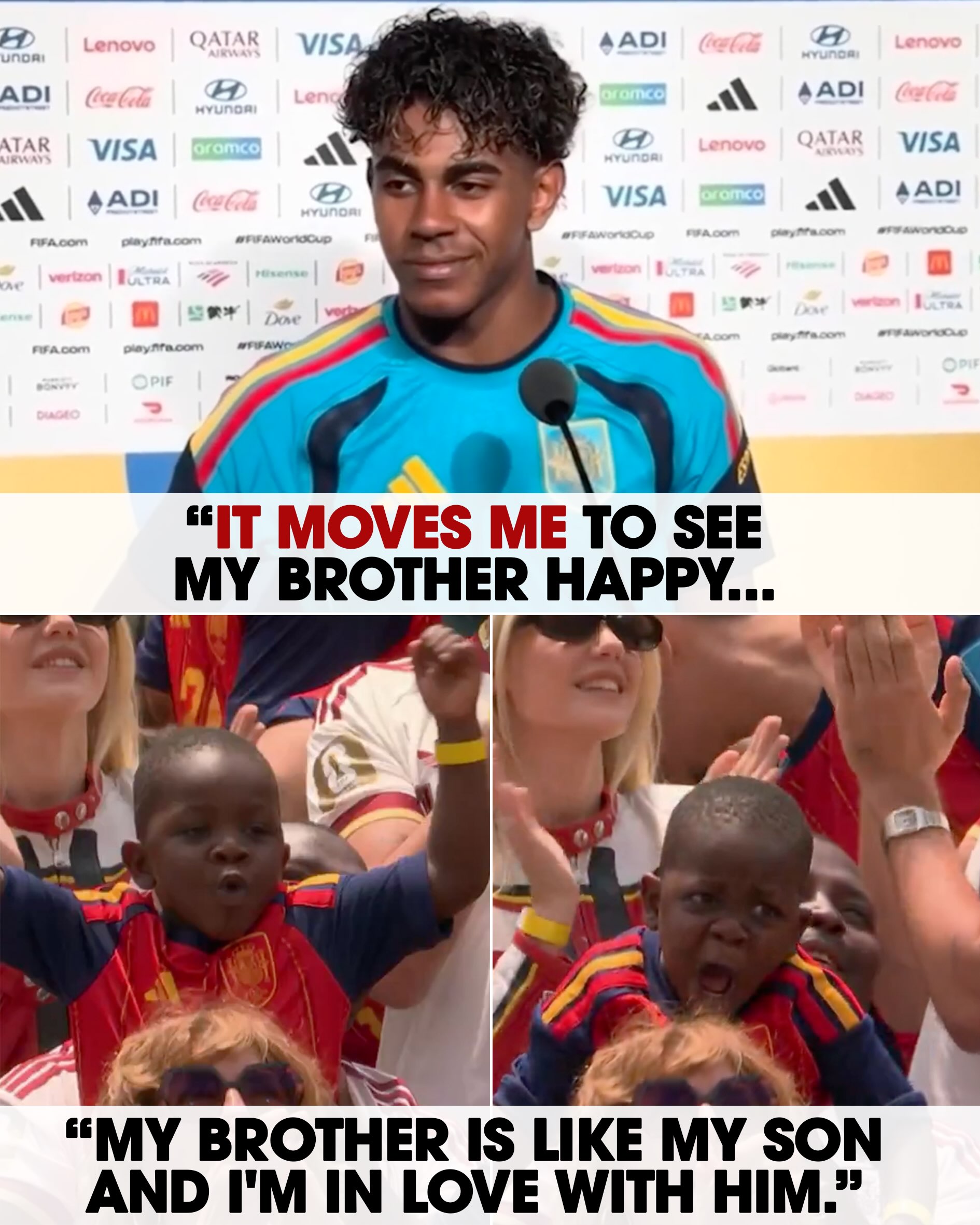 Lamine Yamal loved his little brother’s viral reaction to Spain scoring just as much as you ❤️

📹 @lamineyamal
