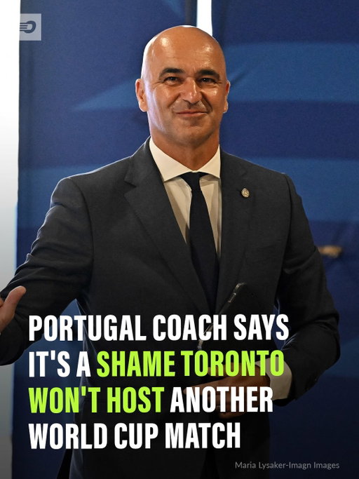 During the post-game press conference, Portugal’s coach Roberto Martinez called his experience in Toronto wonderful and said the stadium’s atmosphere was incredible 👏🏟️‼️

📸 Troy Taormina/Imagn Images
#portugal #toronto #worldcup2026 #fifa