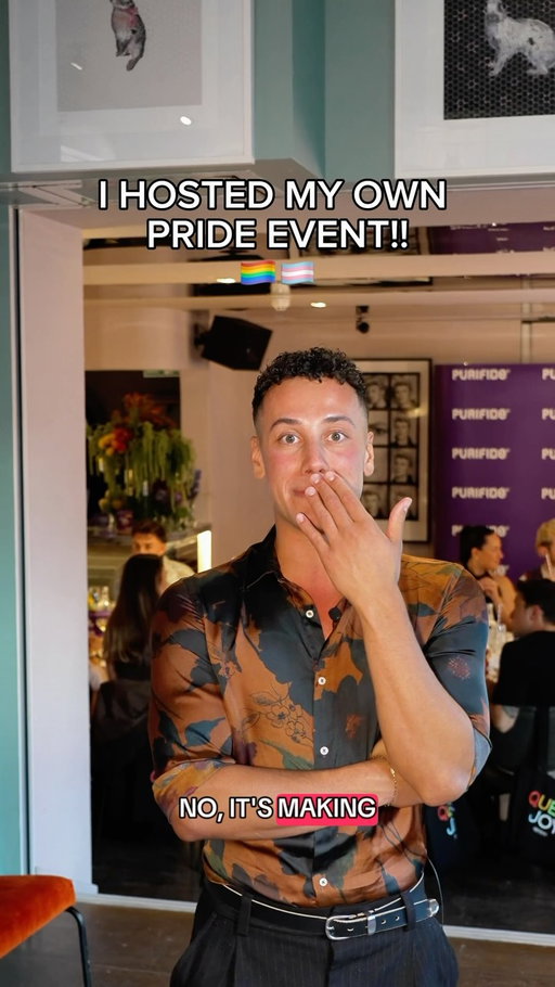 My heart is so full🥹 ad I hosted my very own Pride dinner with Purifide by the makers of @acnecide and @switchboardlgbt thank you both so much 🏳️‍🌈🏳️‍⚧️ 

What an incredible evening 🫶🏽🥹
