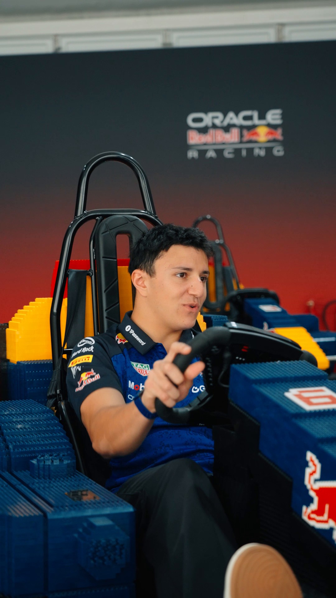 👀 Look who stopped by to test out their LEGO minicar before the Drivers Parade this Sunday. @isackhadjar @redbullracing

#LEGO #F1 #IsackHadjar #BritishGP