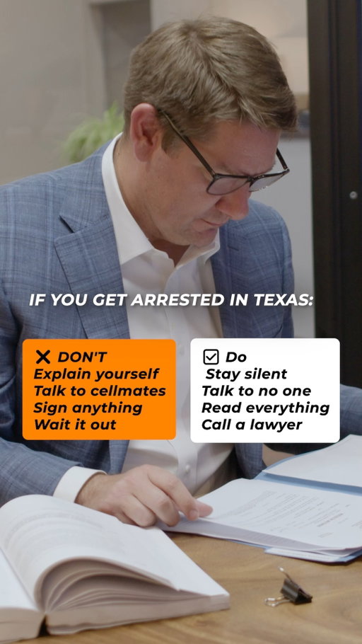 If you get arrested in Texas, don't panic - but don't make these mistakes either.

The hours after an arrest are critical.

Avoid explaining your side of the story, talking to cellmates, signing paperwork without reading it, or hoping everything will sort itself out.

Instead, exercise your right to remain silent, keep your case to yourself, read every document carefully, and call a lawyer.

💡 Knowing what to do early can make a real difference later.

#TexasLaw #CriminalDefense #KnowYourRights #LegalTips #WestTexas #CriminalLaw