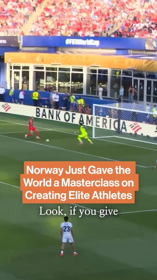 For more of this kind of content, comment RANGE to sign up for my (free!) newsletter, Range Widely, where I help you find interests you didn't know you had.

Norway gives every kid a participation trophy. No scores, no rankings before age 13. That country, smaller than metro Atlanta, just won in the World Cup knockout round. Meanwhile the US picks "elite" 7-year-olds, forms travel teams, and mostly just selects for kids born early in their cohort year. One system keeps the talent funnel wide. The other confuses maturation with potential.