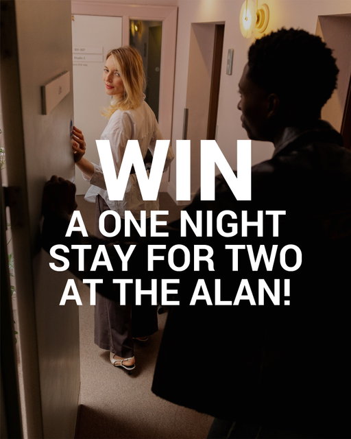 HUGE GIVEAWAY

Win a one-night stay for two at The Alan!

To enter: follow us, like this post & tag someone you'd bring.

Winner announced 17/07/26 and contacted via DM. 

*T&Cs apply.