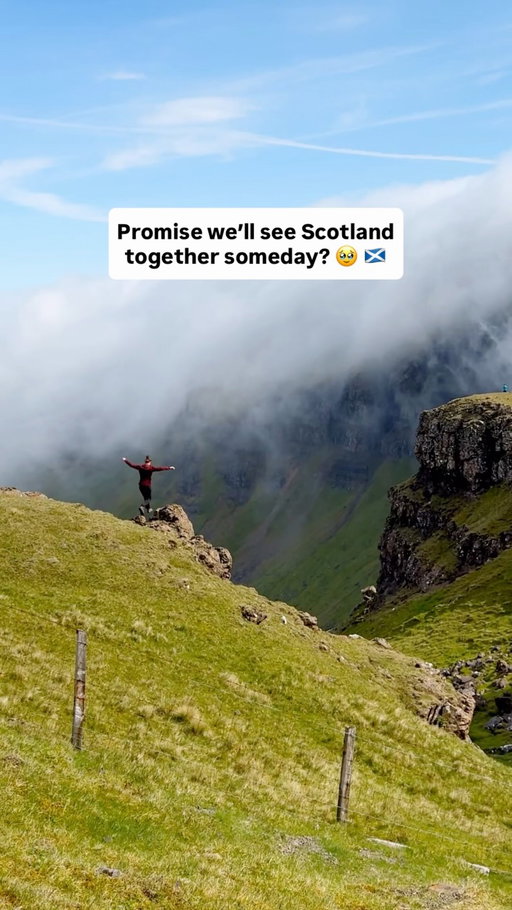 Where to go in Scotland 😍👇

follow @travelwithdalt to see the world ✈️

Send someone you’d explore Scotland with in 2025! 🏴󠁧󠁢󠁳󠁣󠁴󠁿 

Here are the spots from the video. These are some of the BEST spots in Scotland, but if you want to make planning easy comment “Scotland” for actual LINKS to what to book!👇

⛰️ Fort William
Known as the “Outdoor Capital of the UK,” this is the gateway to hiking Ben Nevis, the tallest mountain in the British Isles. The views at the top are unforgettable (if the weather cooperates!).

🐑 Lambing Season in Spring
If you’re visiting in spring, don’t miss seeing the adorable lambs across the Scottish countryside. Watching them play and roam is pure joy.

☕ Edinburgh
Start your day with coffee at The Milkman in this historic city. Explore the colorful row of buildings on Victoria Street, which inspired Diagon Alley, and take a stroll along the Royal Mile for history and charm. End the day at Panda & Sons, a hidden gem known for its incredible speakeasy vibes and creative drinks. You’ll enter through a barbershop store front, head down stairs and through the secret book case entrance!

🚂 Ride the Harry Potter Train
The Jacobite Steam Train runs through the Scottish Highlands, crossing the iconic Glenfinnan Viaduct. It’s pure magic for Harry Potter fans and nature lovers alike!

🌄 Old Man of Storr
This legendary hike on the Isle of Skye is a must. The towering rock formations and sweeping views feel straight out of a fantasy movie.

💧 Put Your Face in the River
According to legend, placing your face in the River Sligachan on the Isle of Skye will grant you eternal beauty. It’s icy cold but worth the fun and folklore!

Send this to someone you’d explore Scotland with!

#scotland #edinburgh #highlands #bucketlist #bucketlisttravel