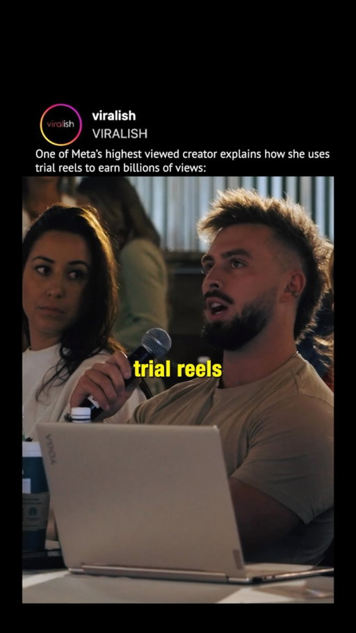 How we used trial reels to get a billion views a month 

If you liked this and want more value on how create content that gets your brand in-front of a global audience 

Follow me and comment STD for one of my favourite methods to creating viral hooks