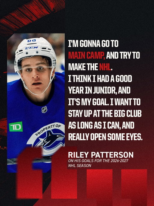 Riley Patterson's "I think I had a good year" in junior: 
- 40 goals
- 44 assists
- 84 points
- 60 games

Yeah... we'll take it. 🙂‍↕️

#DogCountry