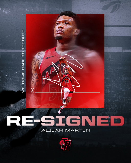 YEAHHH A MART 🤝

The Toronto Raptors announced Friday they have signed guard Alijah Martin to a multi-year contract.
