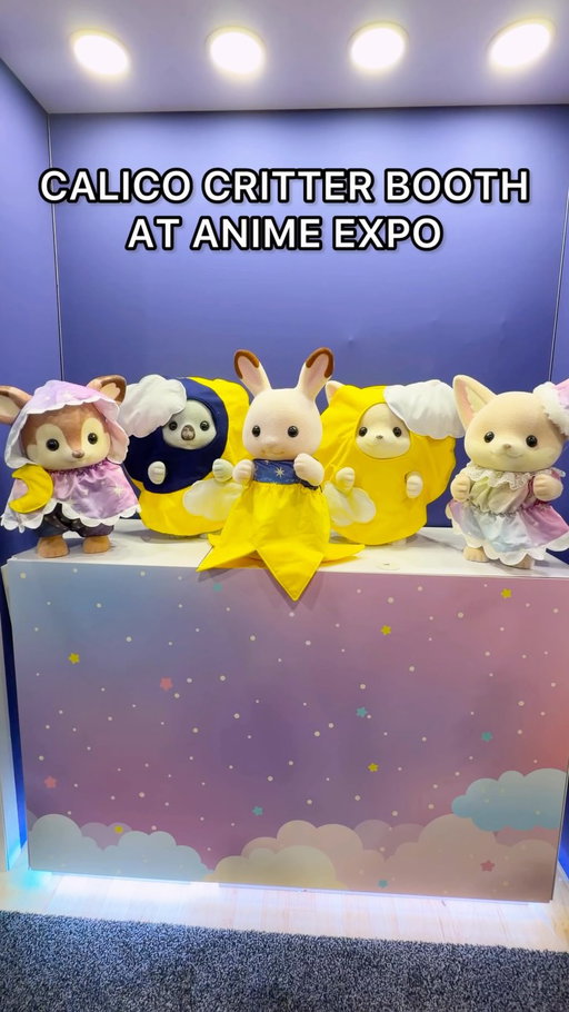 EVERYTHING AT THE CALICO CRITTERS BOOTH AT ANIME EXPO ✨ #animeexpo #cutecore #calicocritters #blindbox #thingstodola