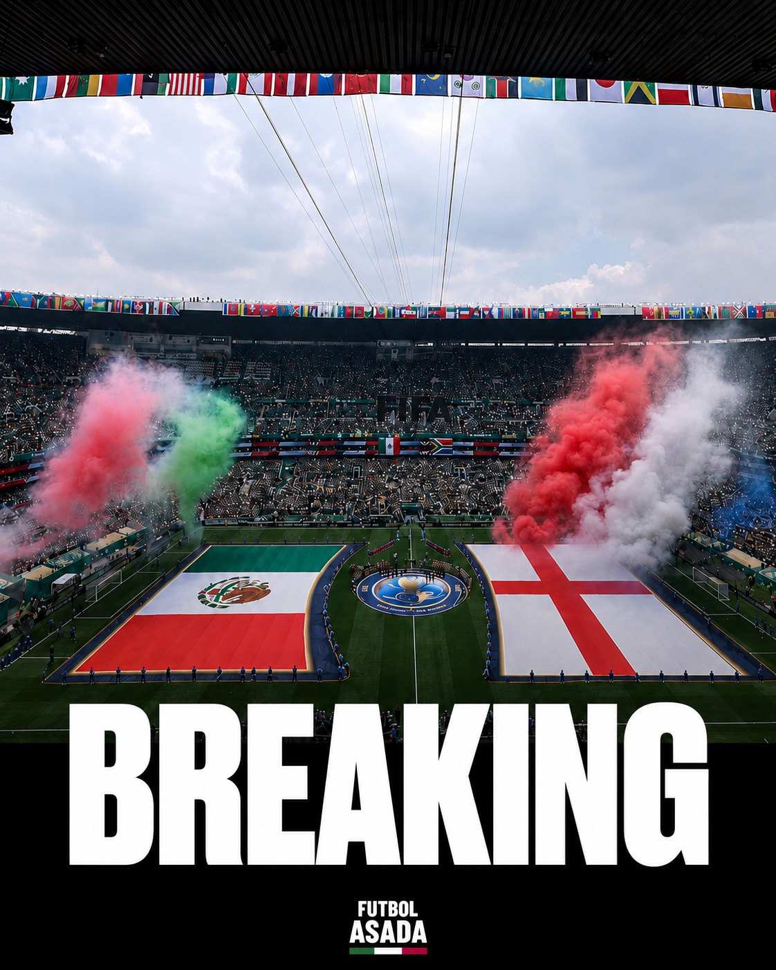 IF THIS HAPPENS!!!! 🤯🇲🇽🏴󠁧󠁢󠁥󠁮󠁧󠁿

According to @clarosports 🗞️, the Mexico vs England game on Sunday will be moved from 6pm to 12pm CDMX time (7pm local time in London, UK) due to expected thunderstorms later in the day!

Reports state this change is being considered both for climate considerations and safety concerns for fans post-game due to inclimate weather.

If this becomes official, this could potentially be another HUGE advantage in Mexico’s favor as noon is not only the HOTTEST time of the day in Mexico City, but it would give England even less time to acclimate to the conditions 😱