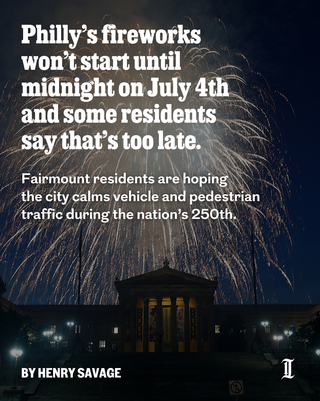 Fairmount residents are accustomed to annual July Fourth fireworks; it comes with the territory of living near Benjamin Franklin Parkway, where the city stages its major celebrations. With the United States’ 250th birthday, this July Fourth is no different — except that the fireworks will start closer to midnight.⁠
⁠
“We have the whole family coming to our home, all on their way right now,” said Fairmount resident Margo DelliCarpini. “But 11:30, midnight is just too late for some families with children. I understand that it’s the Fourth of July, but the late start for fireworks is decidedly not a family-friendly decision.”⁠
⁠
For residents like DelliCarpini, the nuisance is less with the noise of fireworks which most Fairmount residents are used to by now, but how late the show will run, limiting access to younger kids and delaying vehicle and pedestrian traffic later into the morning.⁠
⁠
Besides the hurdles for parents with younger children, there’s also the headache of moving an expected 300,000 people from the Parkway back home after the show.⁠
⁠
Read the full story at the link in our bio.⁠
⁠
📝 by @mediabyhenry / Staff⁠
📸 by Yong Kim / Staff