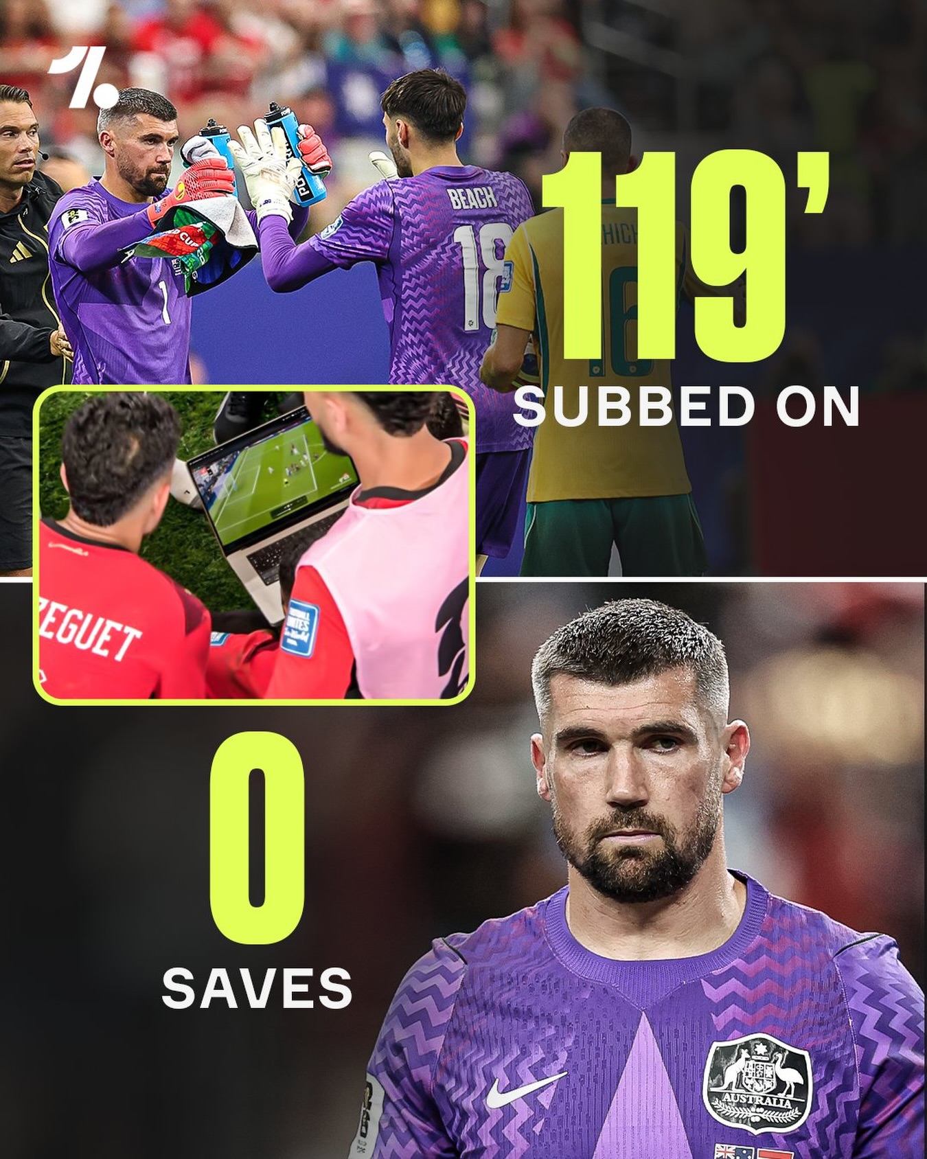 Australian manager Tony Popovic made a BOLD choice to sub on veteran keeper Mat Ryan in the 119th minute, replacing 22-year-old Patrick Beach for their penalty shoot out 🆚 Egypt 😱🧤

The Egyptian players then watched Kylian Mbappé’s previous penalty against him in 2022, and he failed to make a single save 😬❌