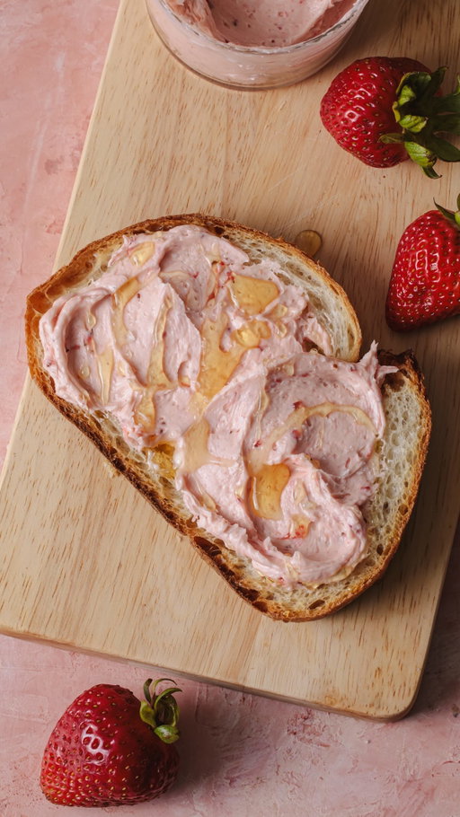 Save this strawberry butter recipe for summer 🍓 @tessahuffbooks 

RECIPE

2 cups heavy cream
8 ounce strawberries, hulled and quartered
2 tablespoons honey
¼ teaspoon salt, or to taste
 
In a stand mixer, whip the cream on high speed until the butter solids separate from the liquid buttermilk, 10 to 15 minutes.
 
Meanwhile, cook the strawberries and honey together in a saucepan over medium heat until soft and jammy. Puree with an immersion blender, food processor, or crush the fruit with the back of a fork. Set aside.
 
Once the butter separates, stop the mixer and squeeze out as much of the liquid as possible using your hands or a cheesecloth. Rinse the butter in a bowl of ice water. Squeeze again to release more liquid and shape into a disk.
 
Sprinkle the salt on the butter and fold. Place it back in the mixing bowl. Add 3 to 4 tablespoons of the strawberry sauce and whip together until smooth and combined. Spread on your favorite baked goods and treats. Store leftovers in an airtight container in the refrigerator for up to 5 days.