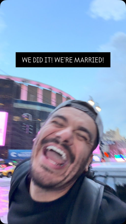 WE’RE MARRIED! 
#TaylorSwift #TravisKelce #Swiftie #NYC #SwiftWedding