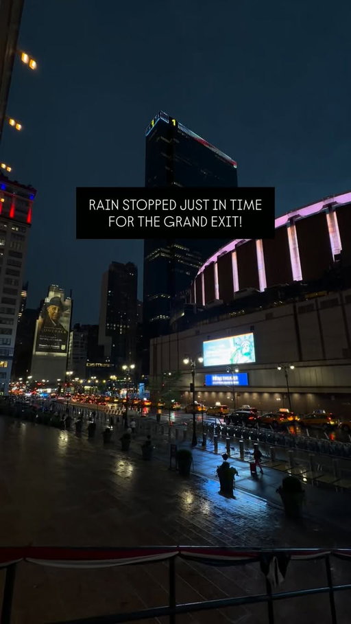 The rain has finally stopped! I think New York City is finally clean.
#TaylorSwift #TravisKelce #Swiftie #NYC #SwiftWedding