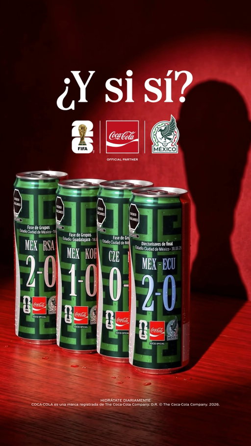 Hoy 4 victorias al hilo nos hacen creer como nunca antes... ¿Y si sí? #SintamosJuntos la emoción de esta Copa Mundial de la FIFA 26™, que México está haciendo historia.