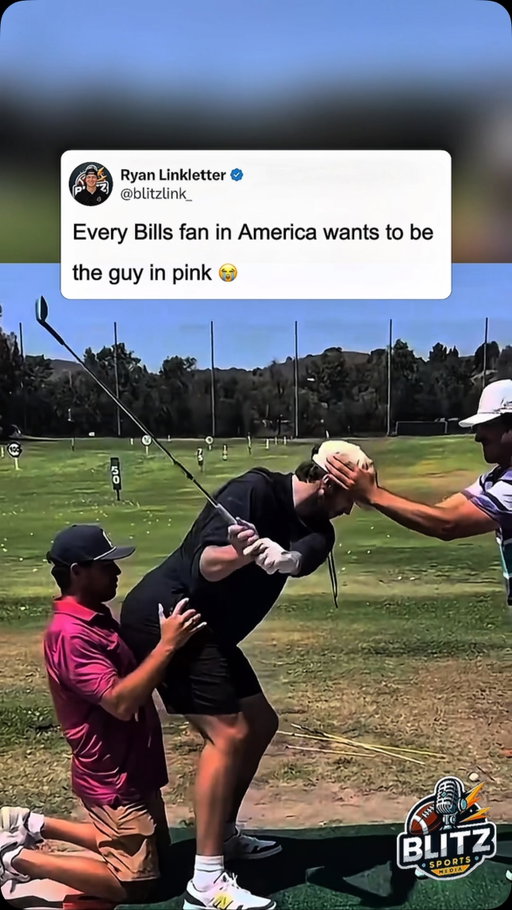 Josh Allen is fully embracing dad life this offseason… and Bills fans somehow still found something to debate 😂

The Bills quarterback was getting in some golf practice with the help of his kids, who were out on the course with him working on his swing. It was a wholesome moment until fans noticed Allen’s friend in the pink shirt helping guide his swing.

For whatever reason, social media immediately locked onto that instead, with Bills fans jokingly saying they were jealous of the guy getting to coach up the former  MVP’s golf game.

Only Josh Allen could turn a relaxing day on the golf course into another viral offseason moment. The NFL season can’t get here soon enough.

#NFL #Bills #JoshAllen #Golf #NFLNews