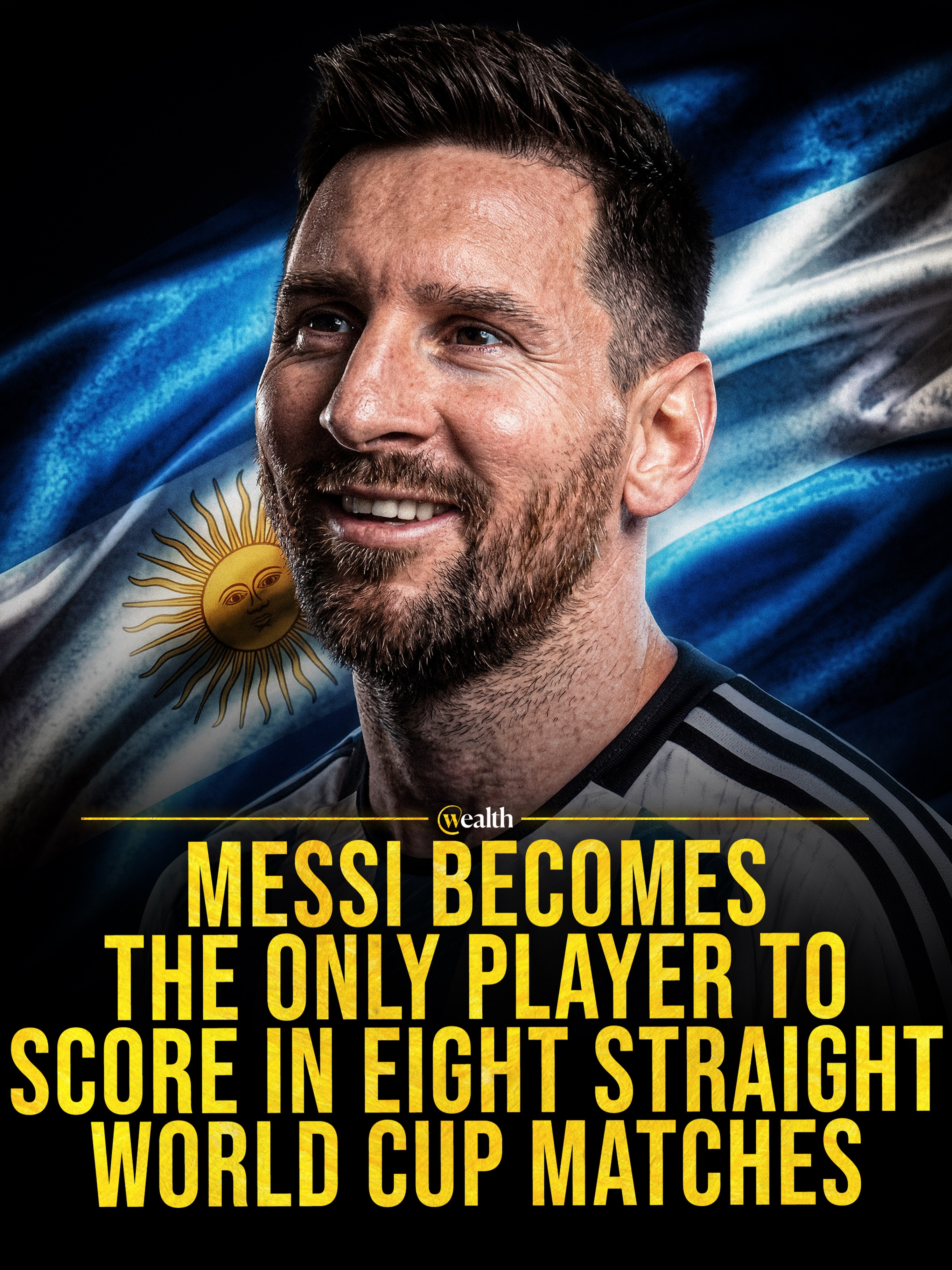 Lionel Messi set another World Cup scoring record today. ⚽️

Argentina’s captain scored against Cabo Verde in Miami Gardens, Florida, becoming the first men’s player to score in eight consecutive World Cup matches. The goal was Messi’s 20th in men’s World Cup play and his seventh of the 2026 tournament.

Messi had already made it seven straight with a free kick against Jordan on June 27. At age 39 and in his sixth World Cup, he keeps extending a tournament resume that already included the men’s all-time scoring record.

#LionelMessi #Argentina #FIFAWorldCup #WorldCup2026 #Football