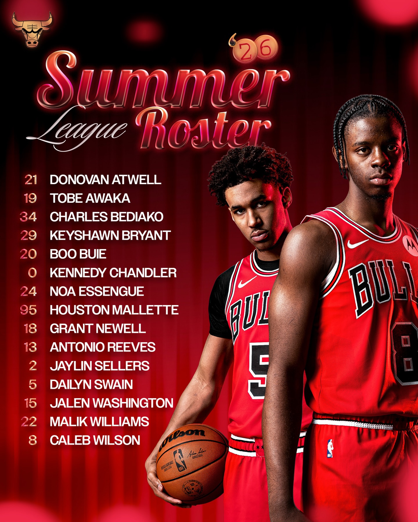 Your 2026 Summer League Bulls 👀🔴
