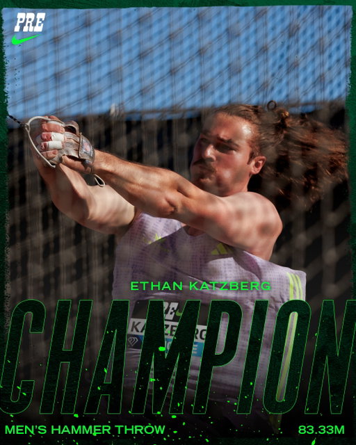 DOMINANT 💪 Ethan Katzberg wins the men’s hammer throw with a @diamondleagueathletics record 83.33m - four of his throws going over the 80m mark 🤯

#PreClassic