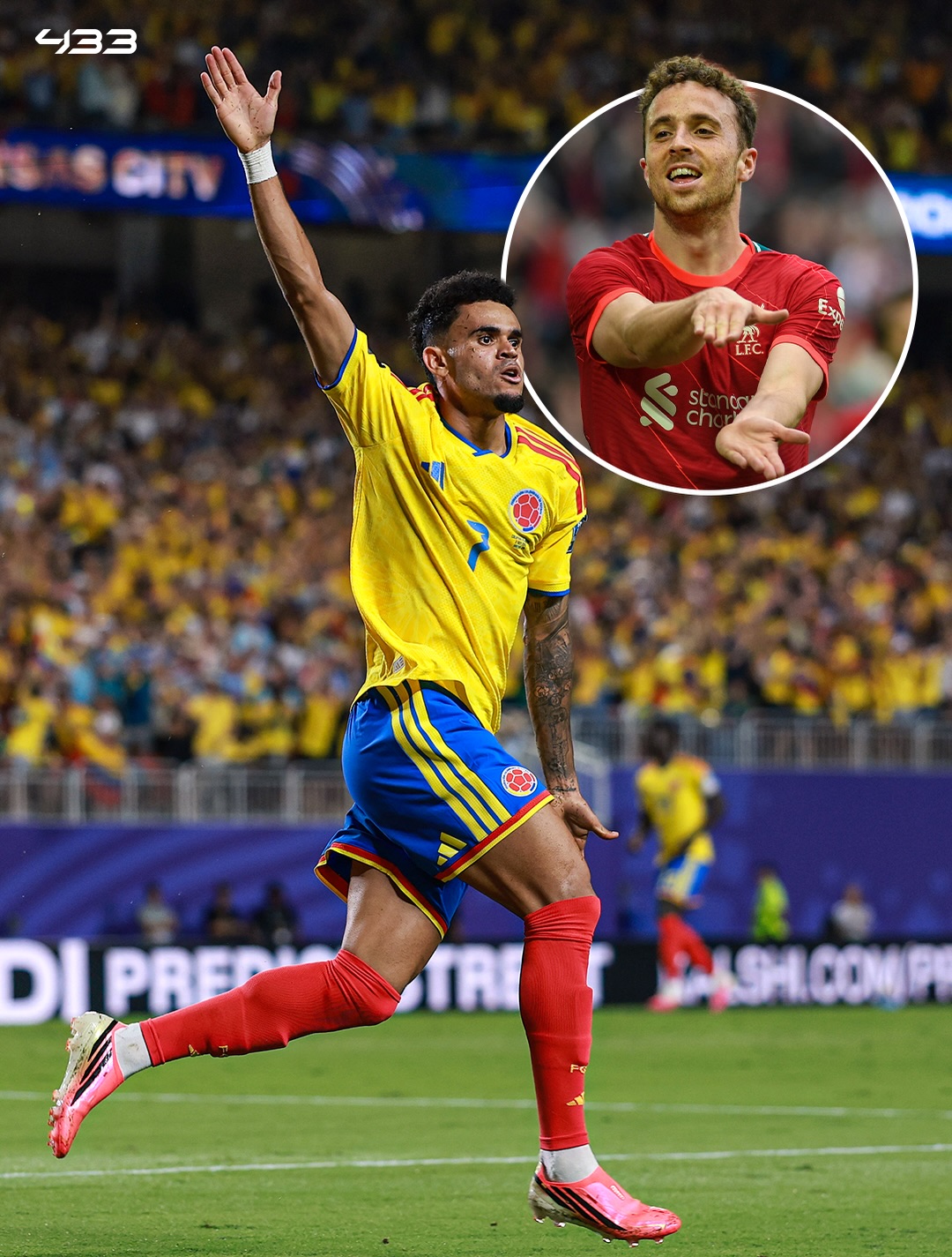 Luis Díaz did the Diogo Jota celebration after scoring against Ghana 🥺

His goal got disallowed, but what counts most is the gesture ❤️

A year ago, Diogo Jota passed away. But he’ll always be there 🫶