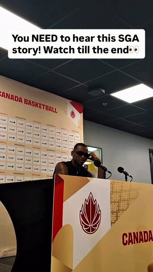 Can you believe this?!?!? 

@shai really got baby’s named after him!! 

Share this with an SGA fan! 

🎥: @itsandjie 

#sga #nba #canadabasketball #basketball #emotional