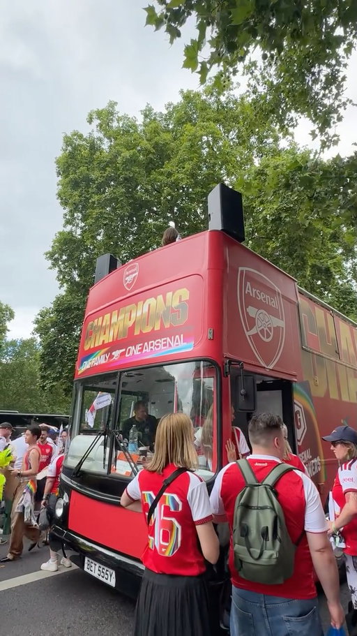 The champions in London. 

Ready to represent The Arsenal at Pride London ❤️