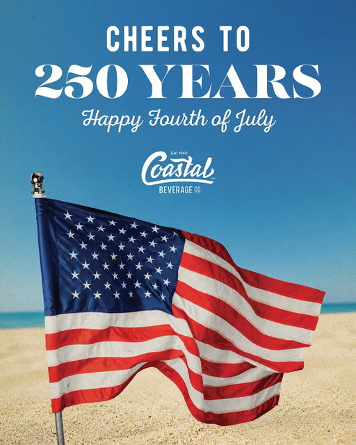 Here's to 250 years of the red, white, and blue—happy Fourth of July from the Coastal Crew. 

#FourthofJuly #CoastalCrew