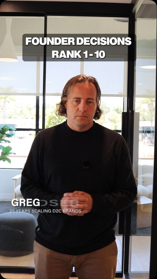 The biggest founder mistakes usually happen long before you scale.
Here’s my ranking.

If we haven’t met, I’m Greg Moser. I’ve spent 25 years in the trenches scaling consumer brands from the ground up. I’m the founder of ShipCalm, where we handle fulfillment, logistics, and operations for D2C brands doing $1M–$50M, so founders can stop drowning in ops and get back to building.

I’ve moved hundreds of millions in product for some of the fastest-growing brands in the game. I’ve seen what works, what kills companies, and what nobody in the logistics space wants to admit out loud.

Here’s what I talk about:

The ops mistakes that plateau $1M brands before they hit $10M
How AI is about to gut the way consumer brands operate, and who wins
What it actually takes to build a D2C brand that’s profitable, not just popular
If you’re building a consumer brand and want the unfiltered operator’s take

Follow for more.