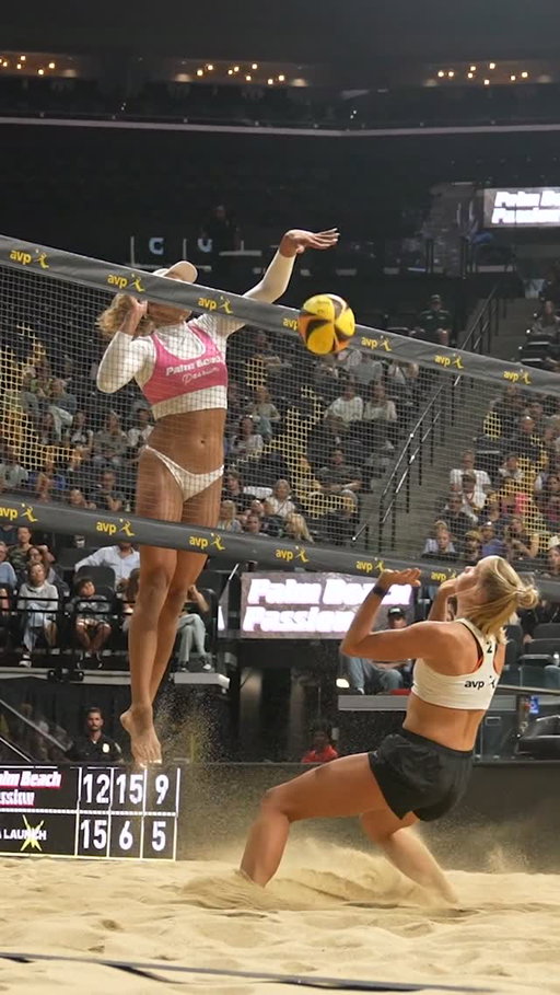 Rewinding one year. ⏪
Throwback to Brandie Wilkerson sending an overpass straight down during AVP League Los Angeles in 2025.