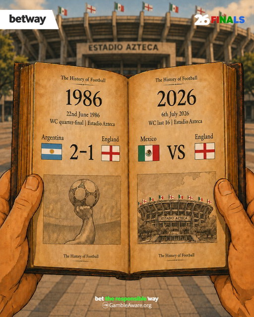 The Azteca holds history for England. How will they write the next chapter? 🏴󠁧󠁢󠁥󠁮󠁧󠁿📖🏟️

18+ | Be Gamble Aware