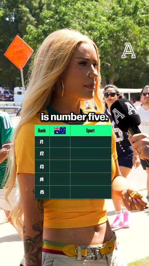 Where does soccer rank among Iggy Azalea’s (@thenewclassic) top five Australian sports?

The Grammy-nominated artist offers her take.